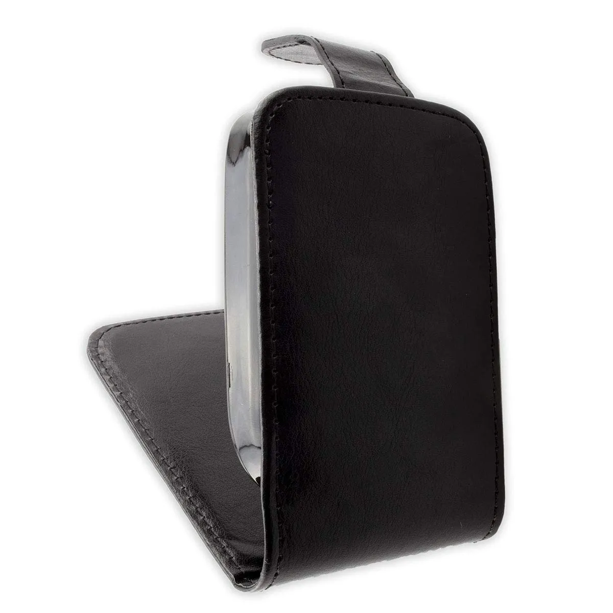 caseroxx Flip Cover Freestyle Libre 1/2/3 Nera Magnetica