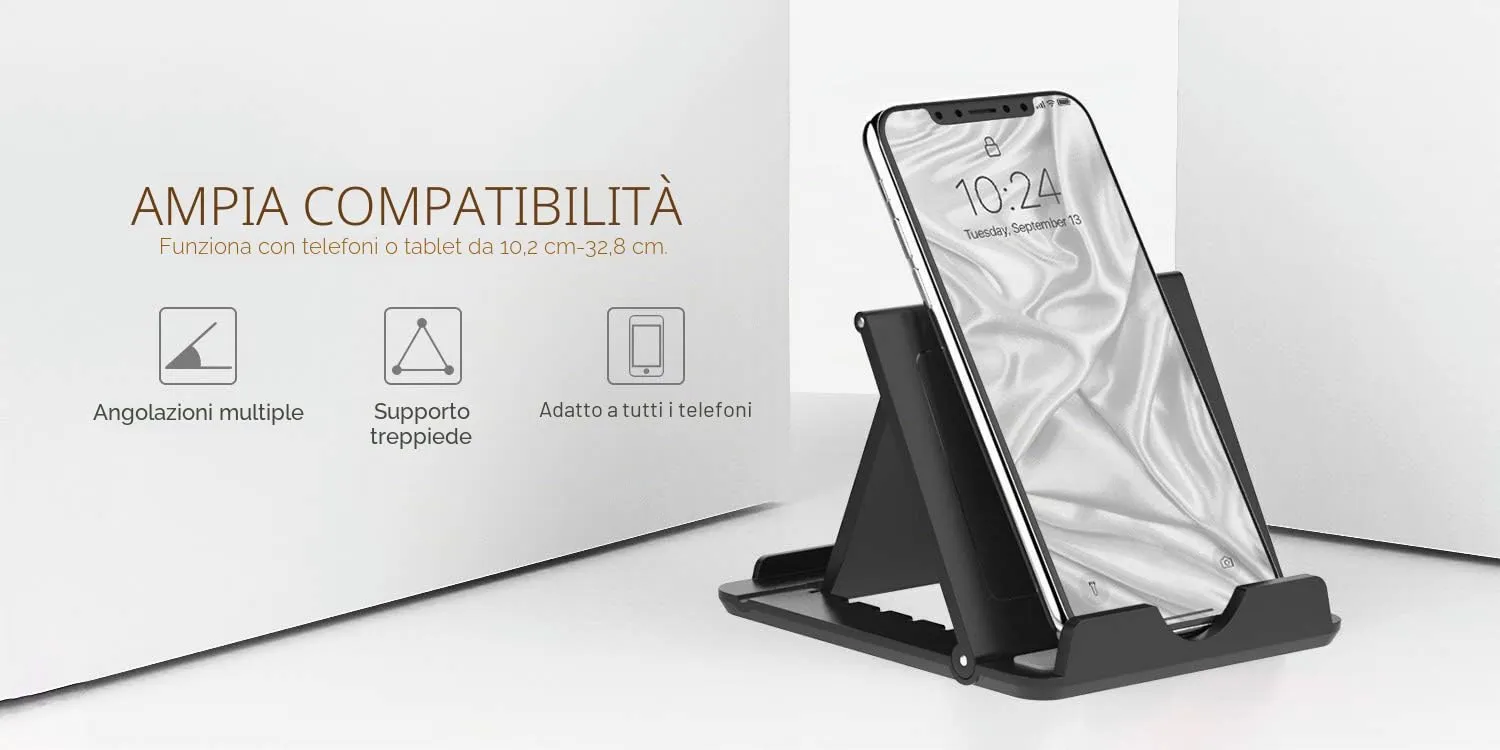 MoKo Supporto Regolabile Tablet 6-12,9" pieghevole 6 angoli