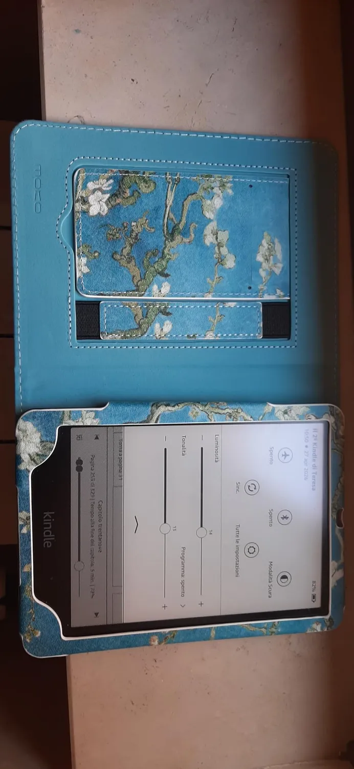 MoKo Cover Kindle Paperwhite 6,8" Fiori con stand