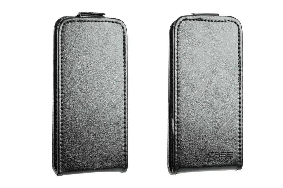 caseroxx Flip Cover Nokia 105 2023 nera pelle