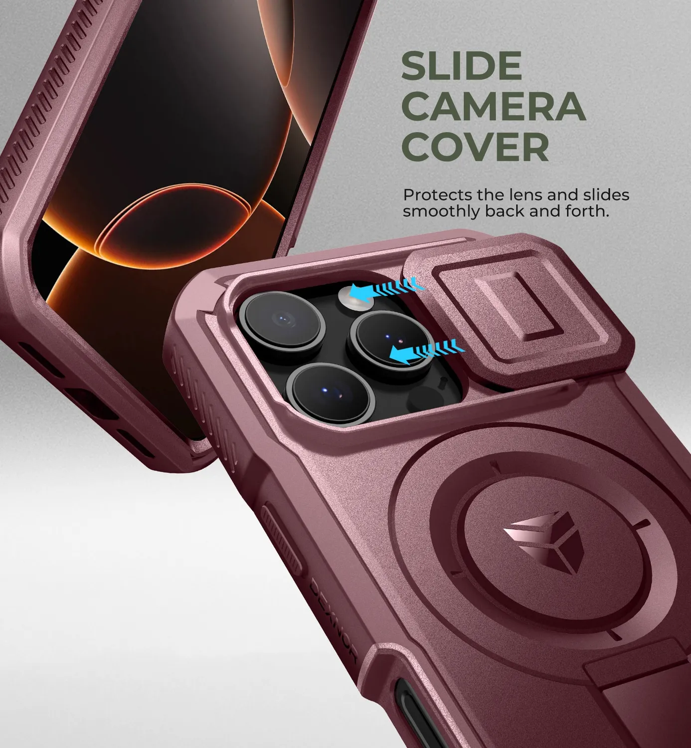 Dexnor iPhone 16 Pro cover rossa MagSafe blindata