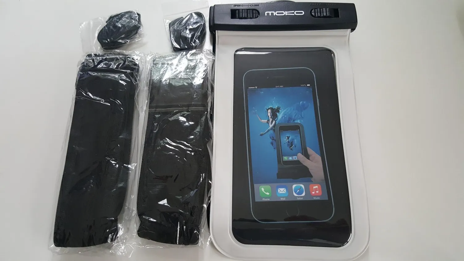 MoKo Custodia Impermeabile Telefono 2 Pezzi IPX8 fino 7 pollici