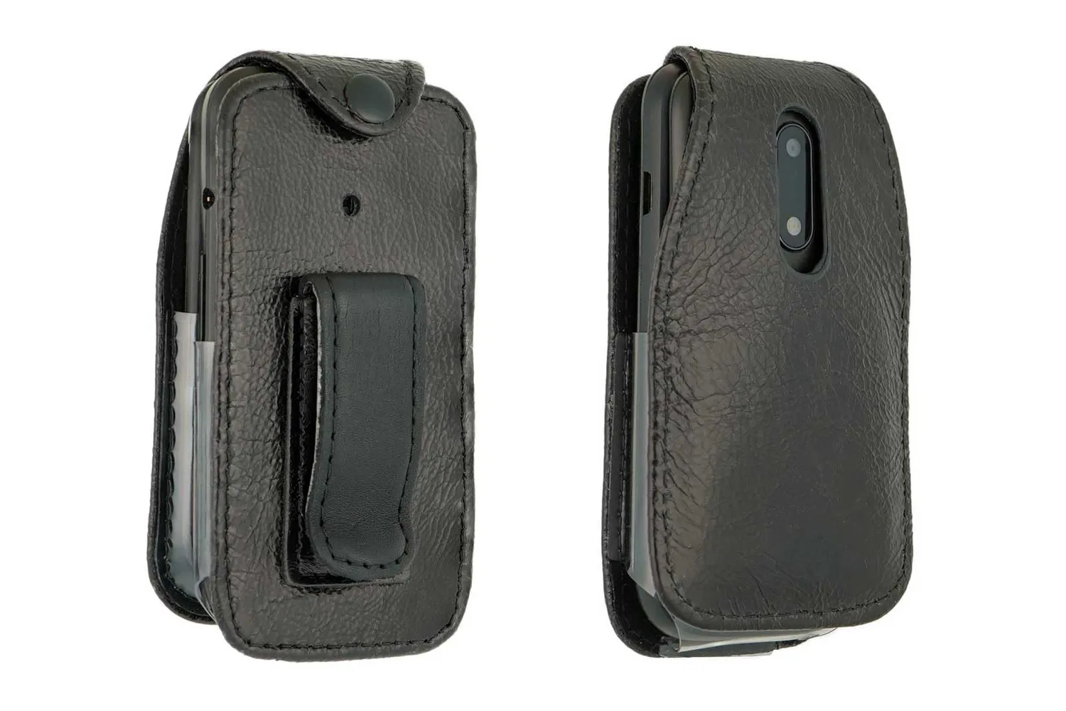 caseroxx Alcatel 2053D 2057 borsa pelle nero