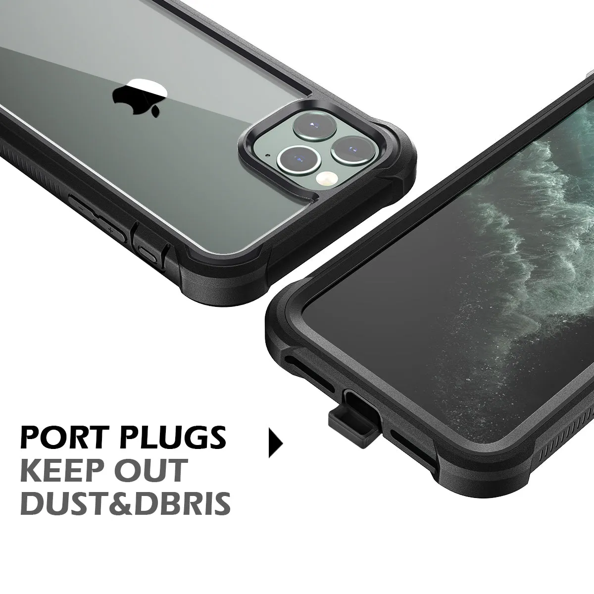 Dexnor iPhone 11 Pro cover telefono nero antiurto