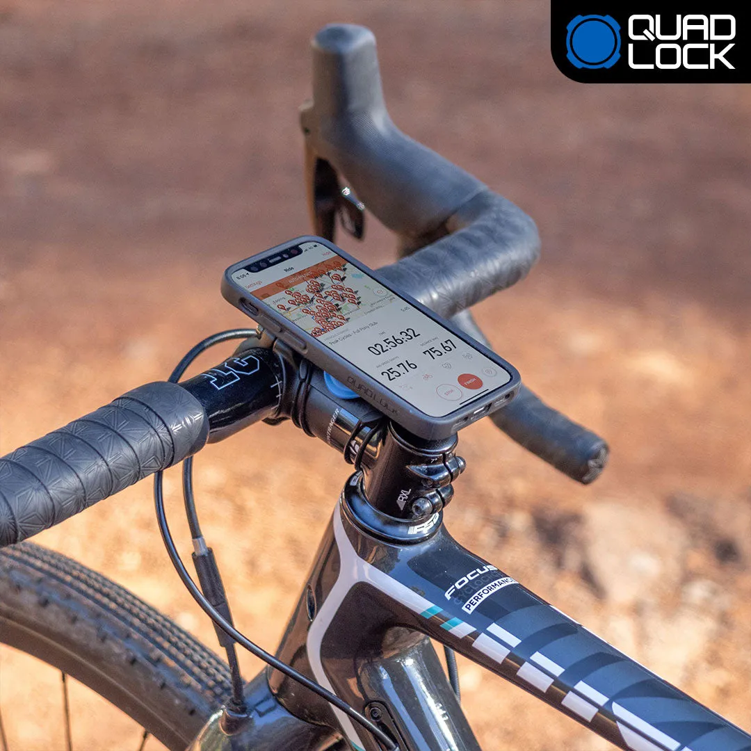Quad Lock Kit Bici iPhone Bundle supporto manubrio antishock