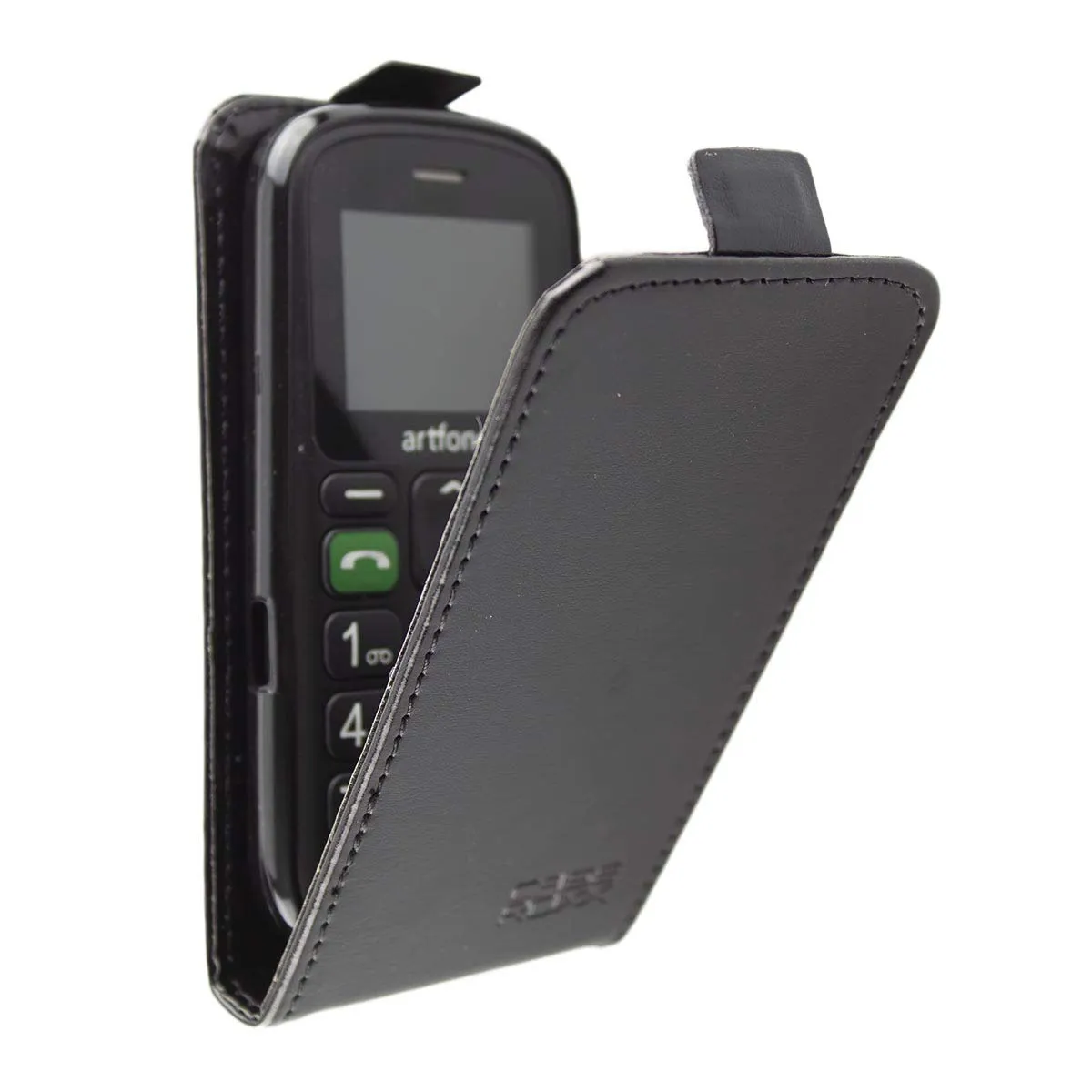 caseroxx flip cover Artfone CS181 nera magnetica