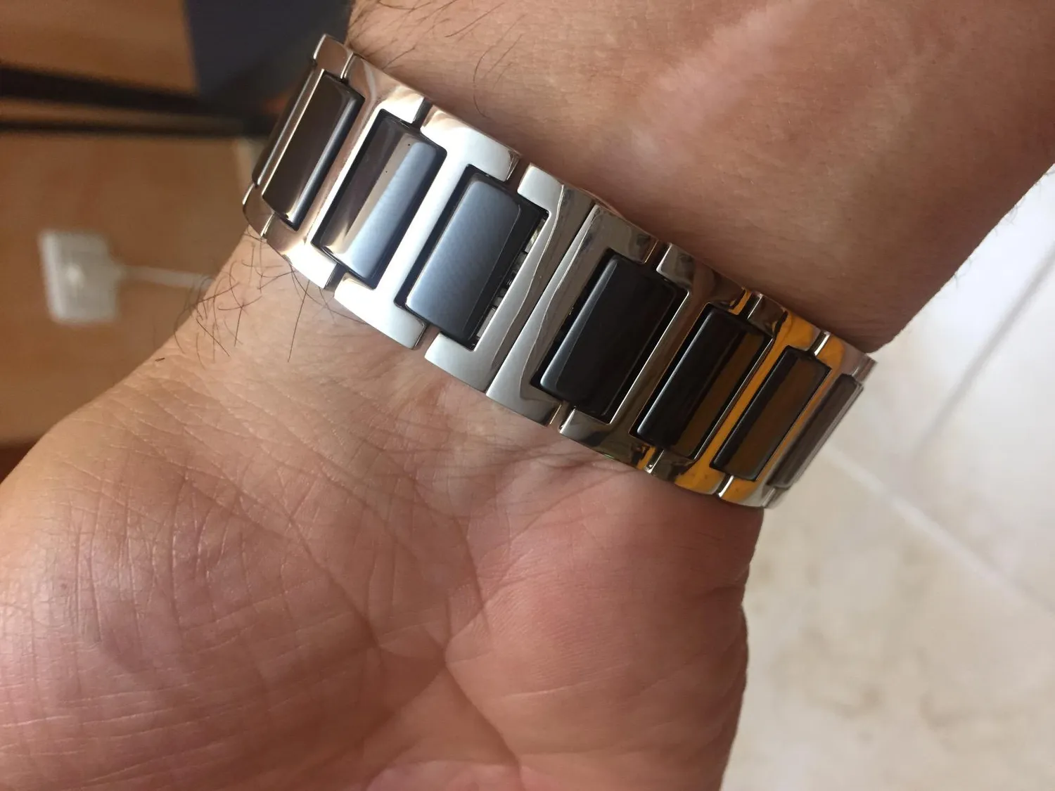 MoKo Apple Watch 42 44 45mm cinturino ceramica nero