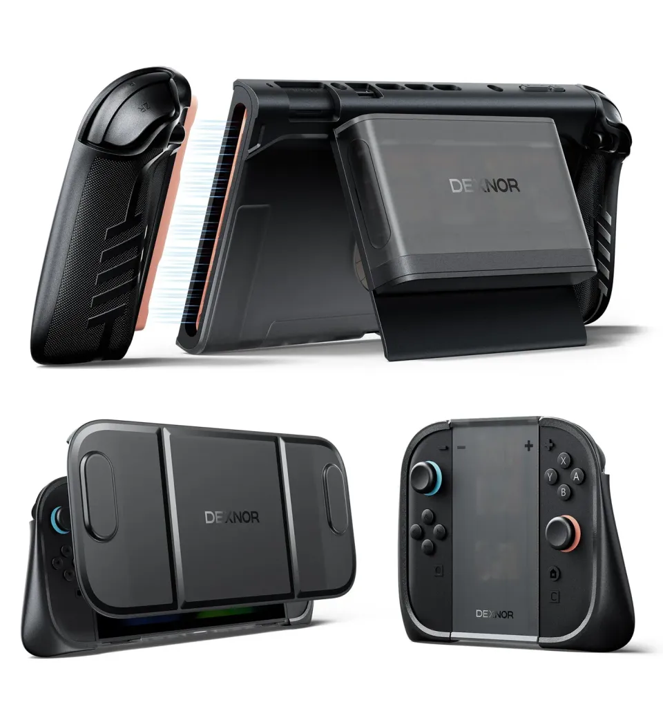 Dexnor cover Nintendo Switch 2 nera dockable
