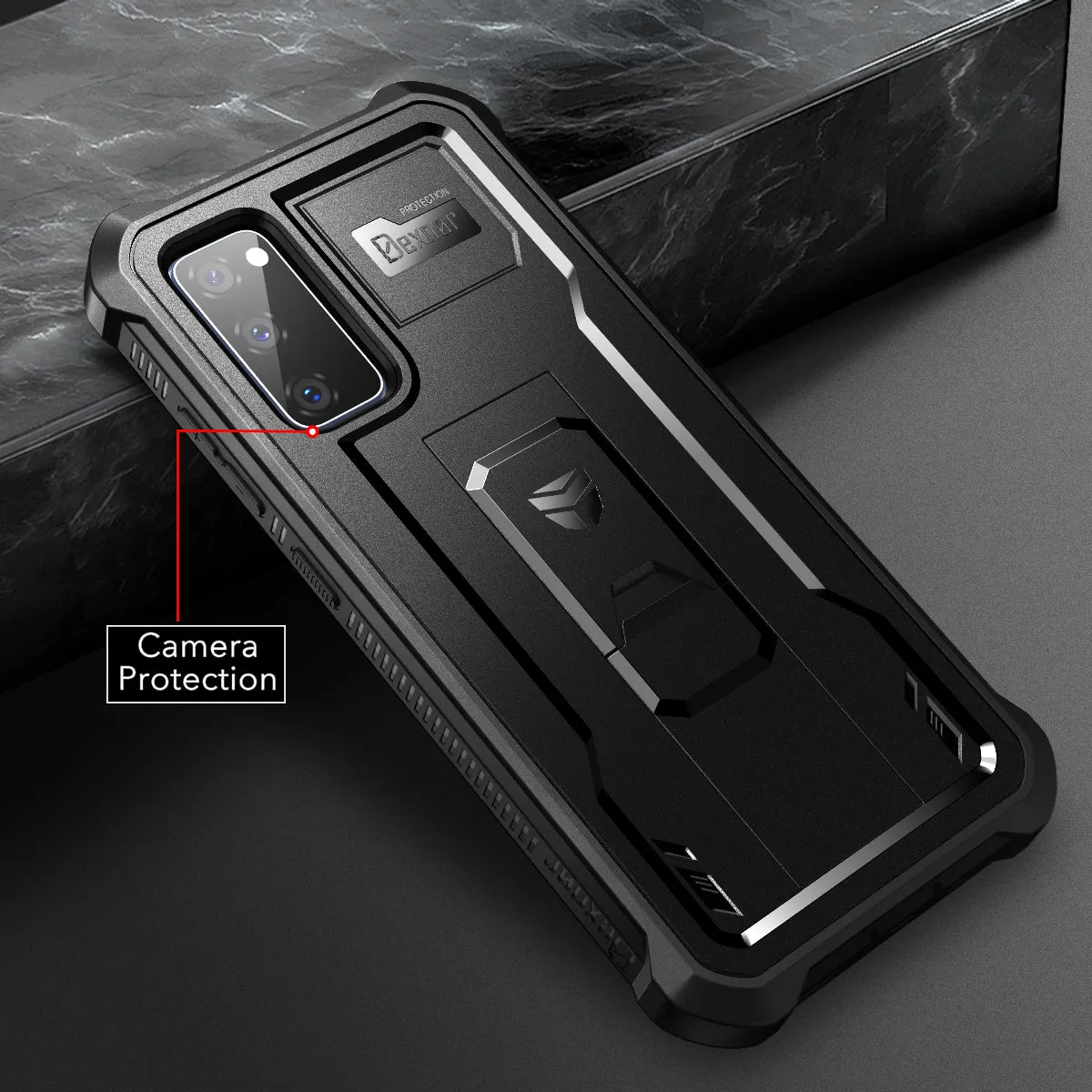 Dexnor cover Galaxy S20 FE bumper nero antishock