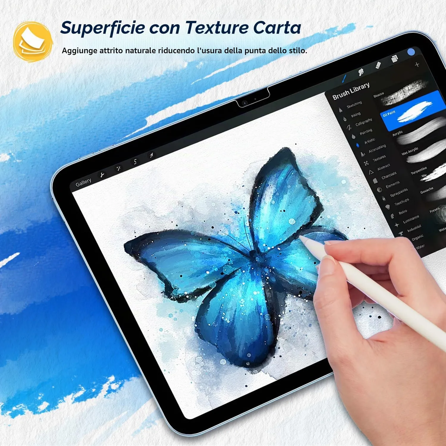 MoKo iPad A16 11/10 Pellicola Paperfeel 2 Pezzi Effetto Carta