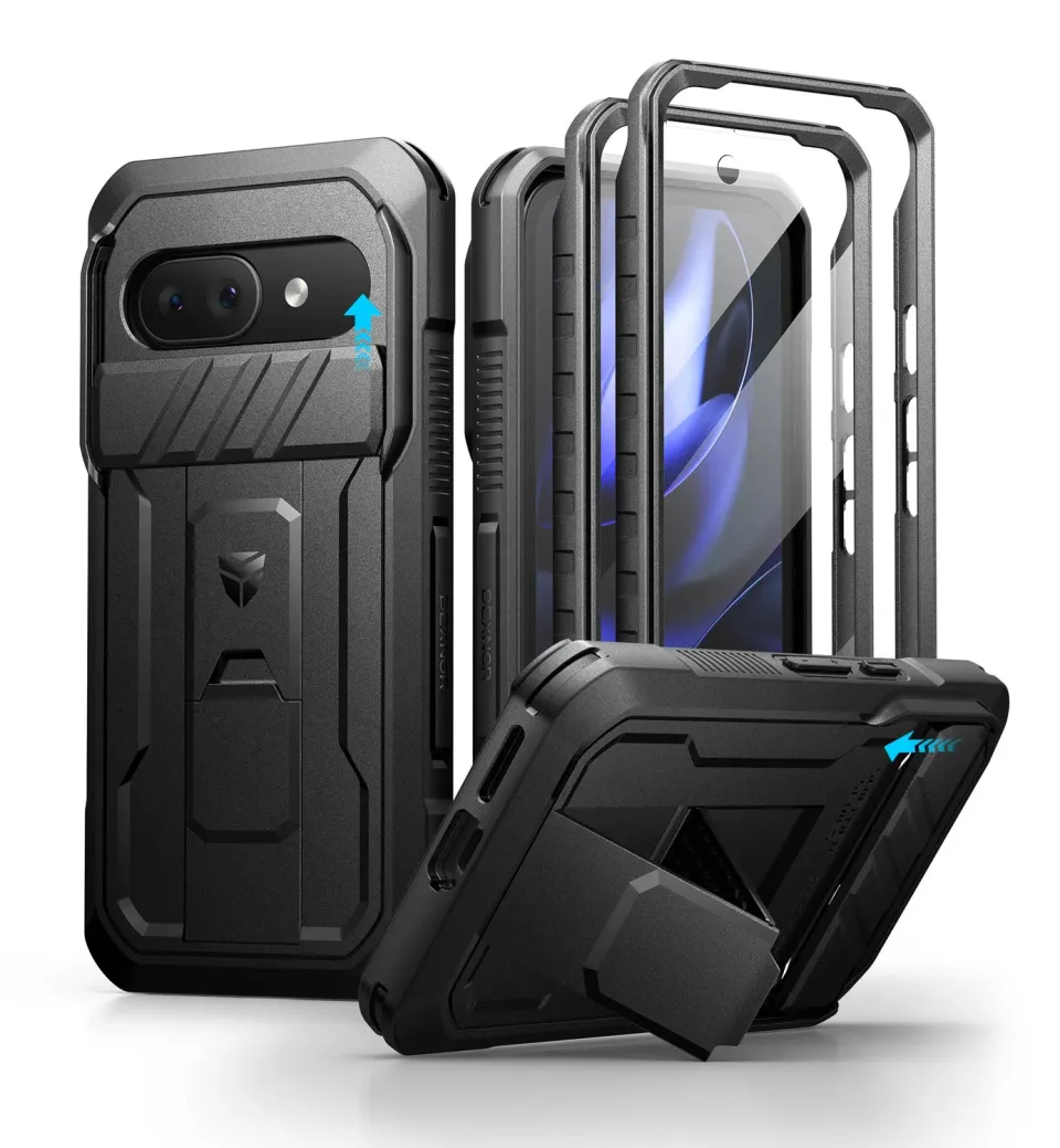 Dexnor Pixel 9A Cover custodia nera rugged