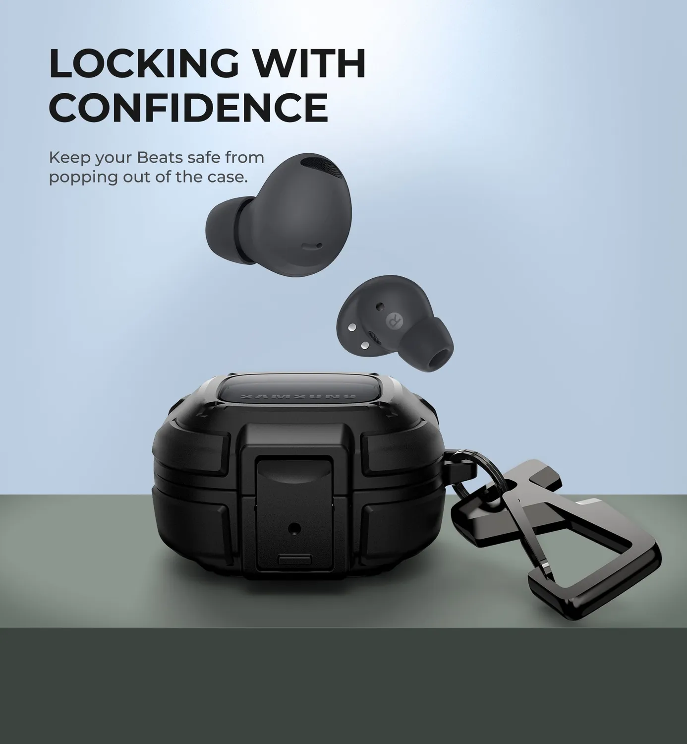 Dexnor cover Galaxy Buds Live Pro 2 FE nera anturto