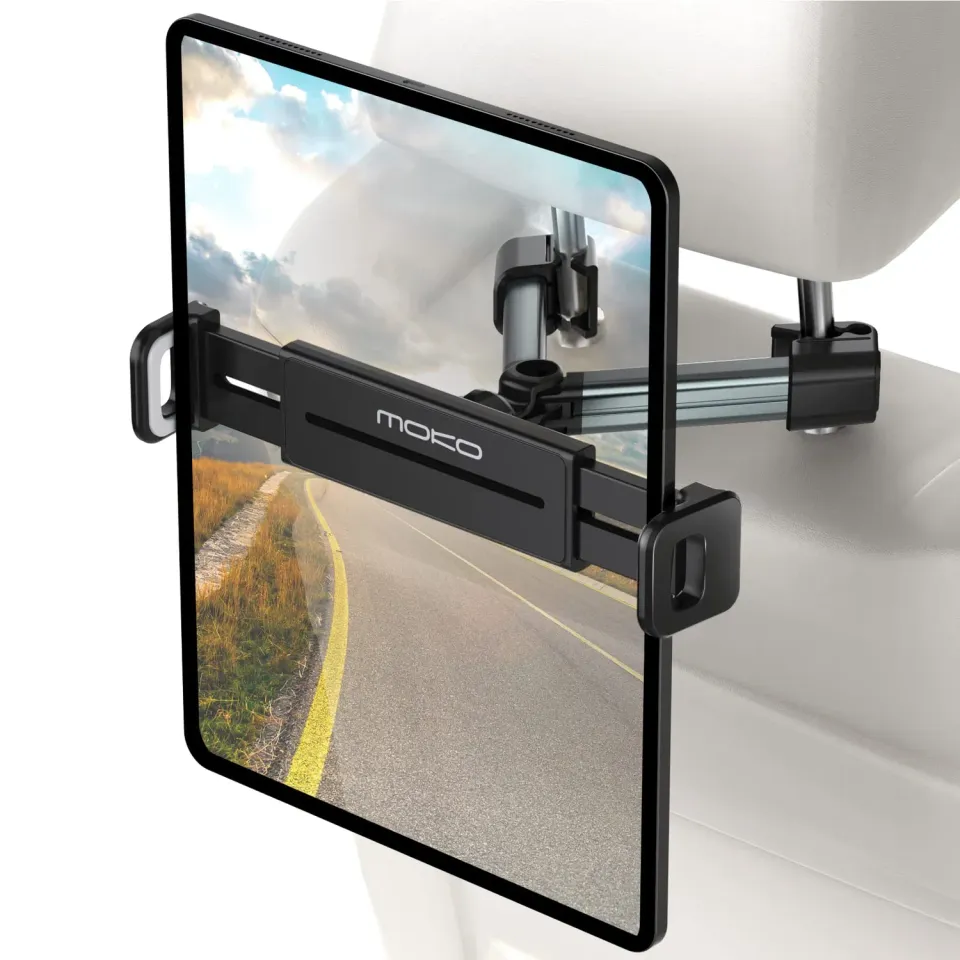 MoKo Supporto Tablet Auto Poggiatesta 4-12,9" Grigio