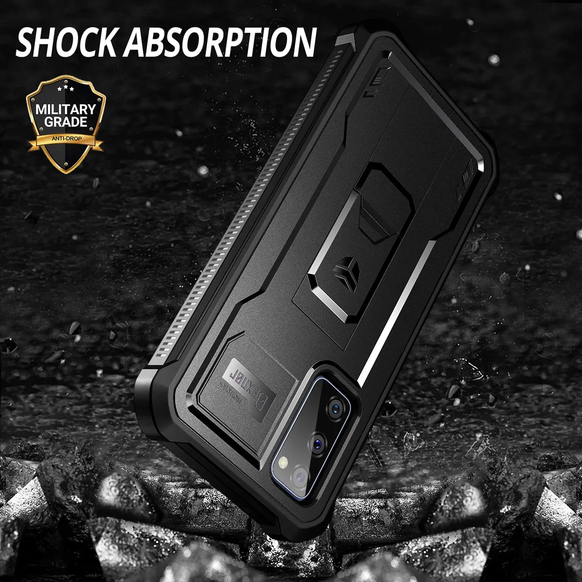 Dexnor cover Galaxy S20 FE bumper nero antishock