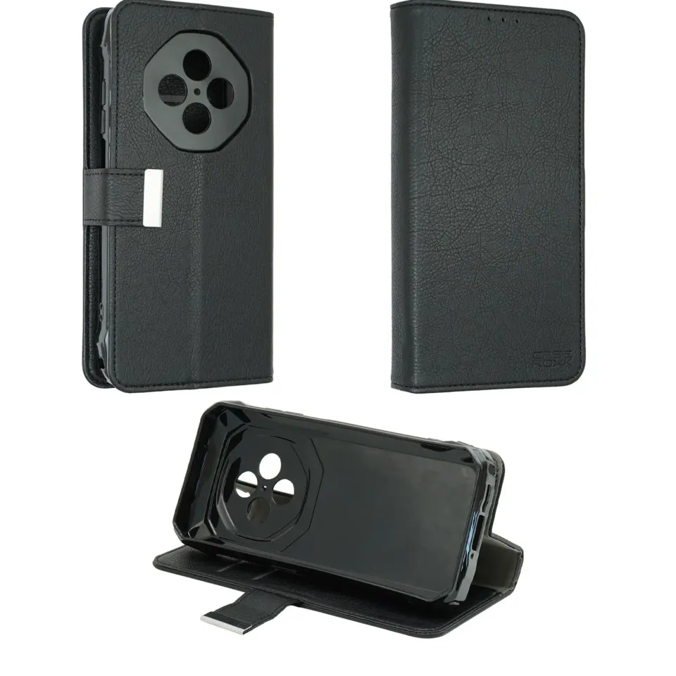 caseroxx Bookstyle custodia a libro Blackview Fort 1 nera carte