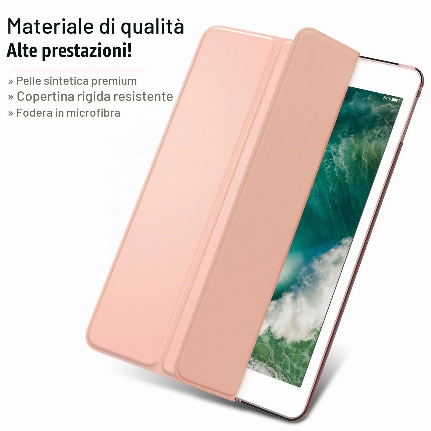 MoKo cover iPad 9.7 2017-2018 oro rosa sottile