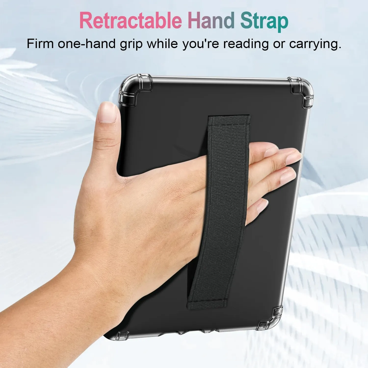 MoKo Cover Kindle Paperwhite 12ª gen 7" nero trasparente TPU