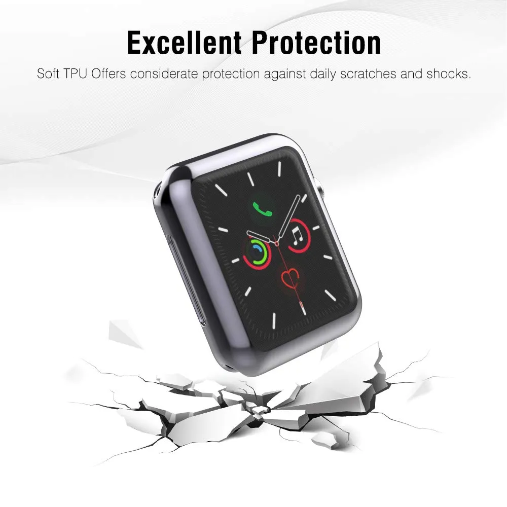 MoKo Cover iWatch 40mm 3 Pezzi Nera antiurto