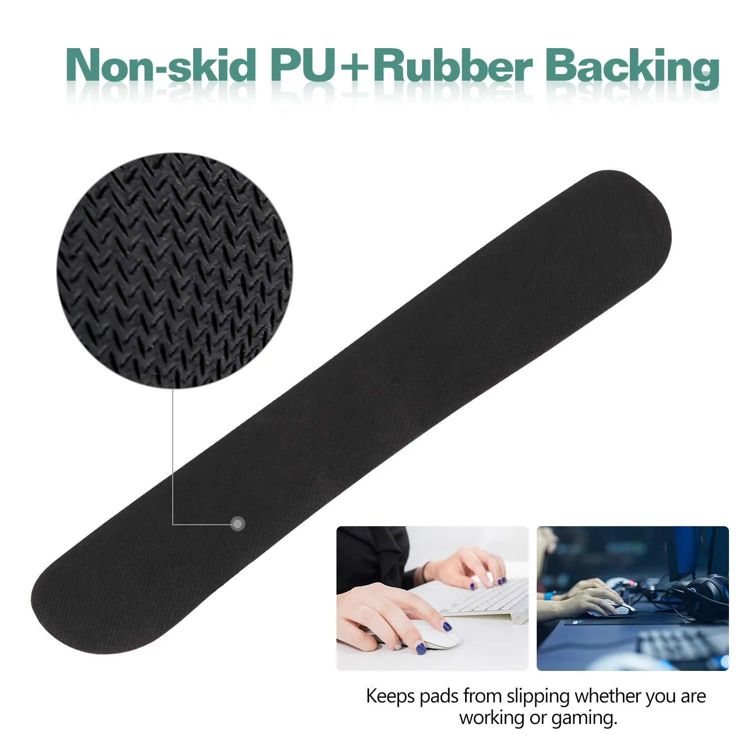 MoKo Mouse Pad Poggiapolso Marmo Verde Ergonomico