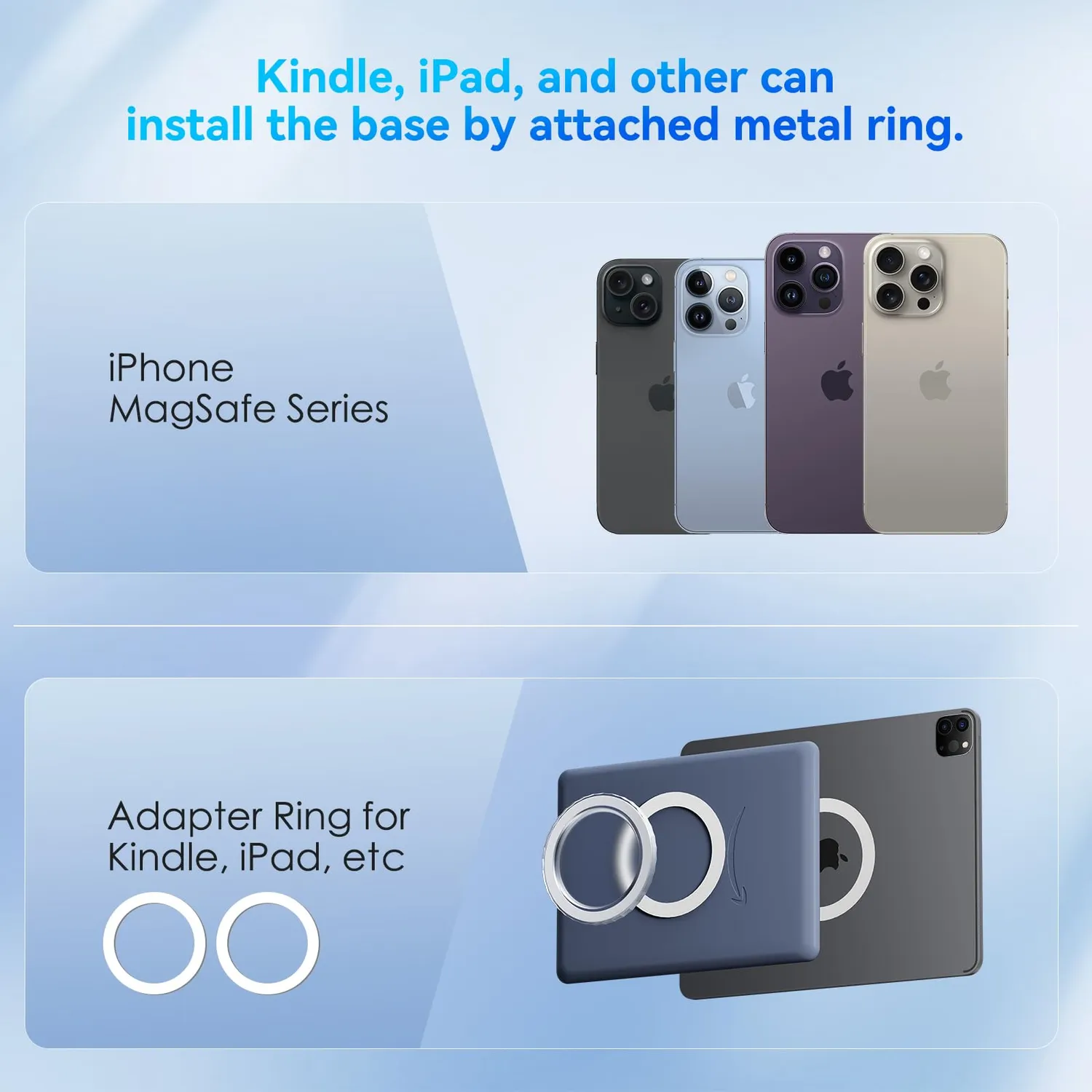 CloudValley Base Magnetica MagSafe Trasparente Opaca