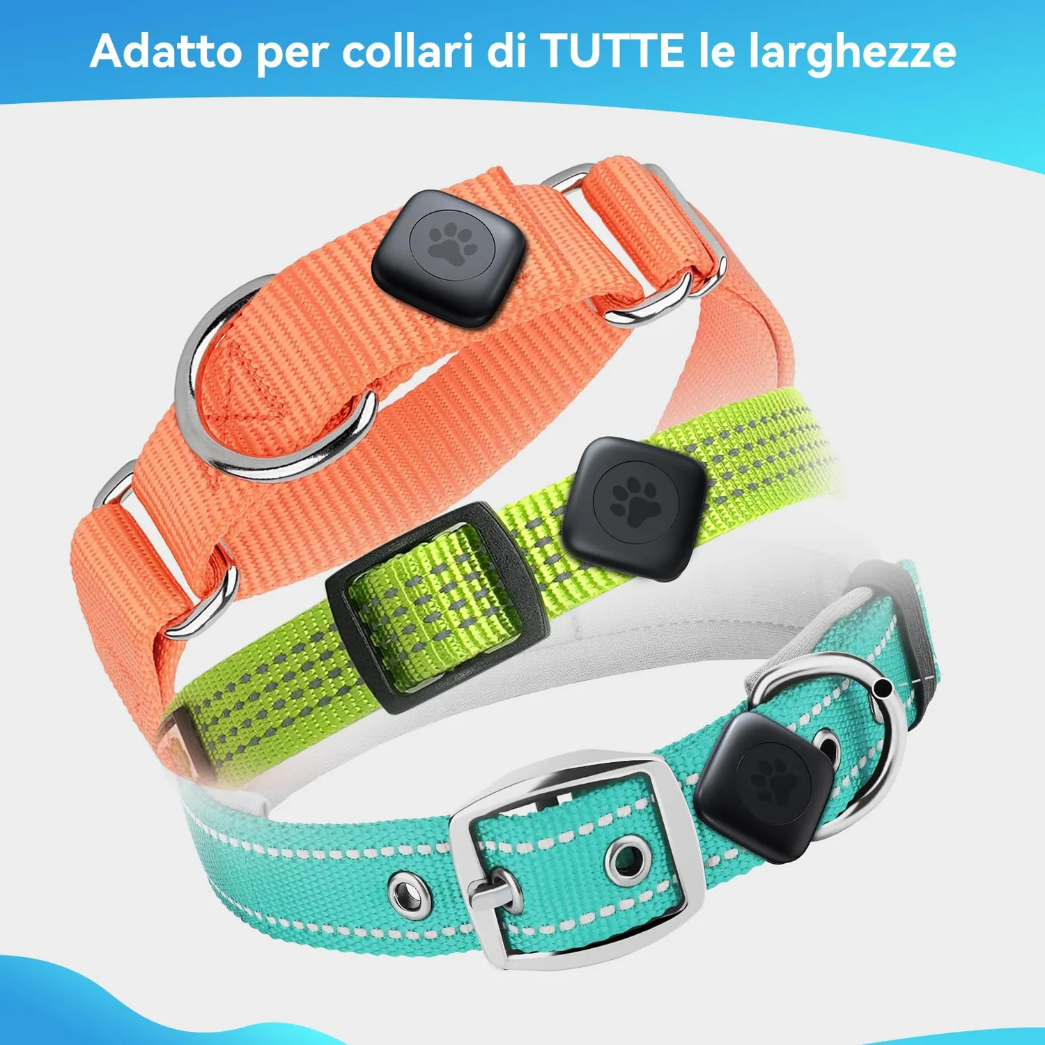 CloudValley Cover AirTag Collare Cani Gatti Metallo 20 g