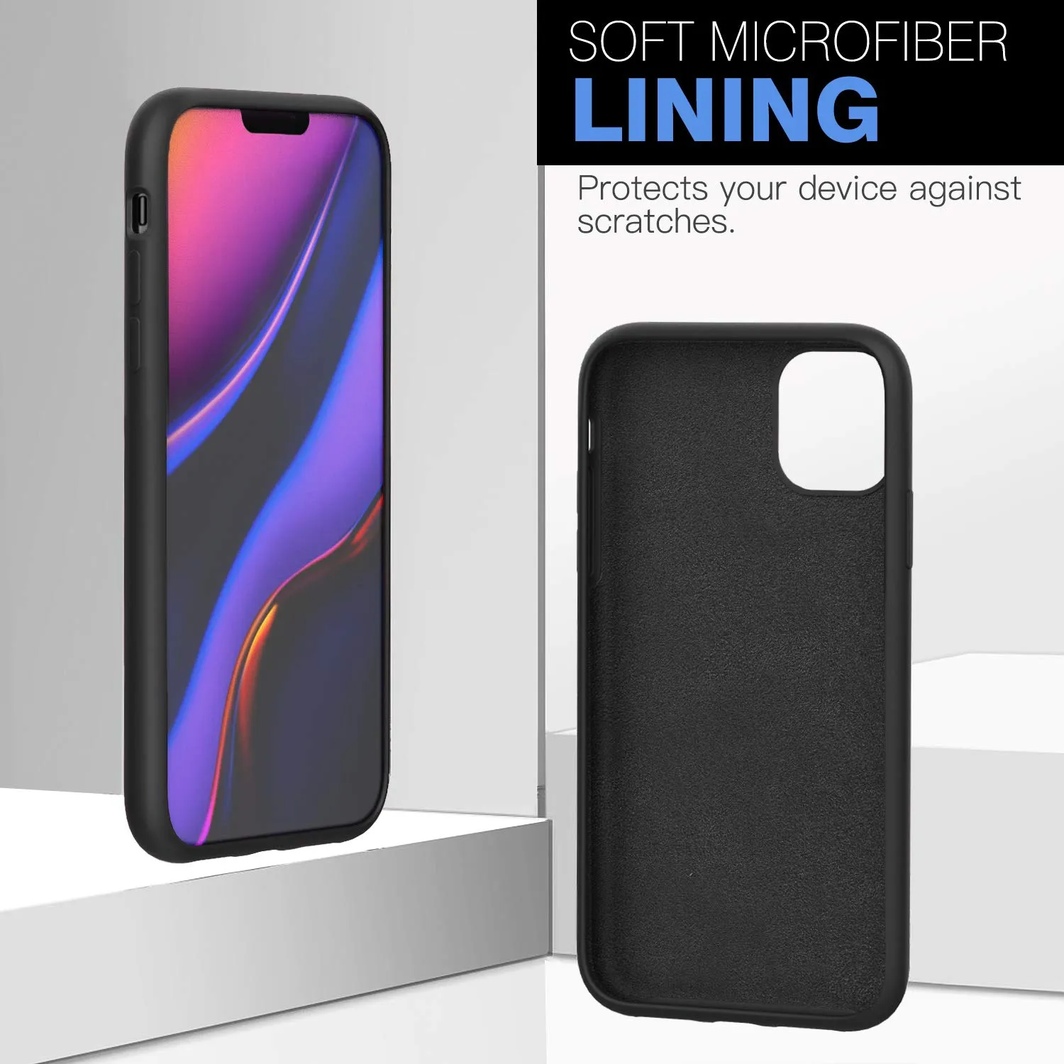 MoKo iPhone 11 Pro 5.8" custodia silicone nero antiurto