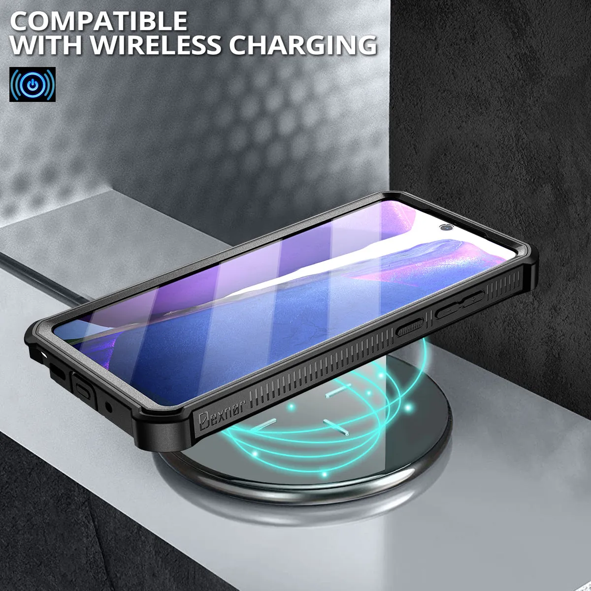 Dexnor Samsung Galaxy Note 20 cover nera con cavalletto
