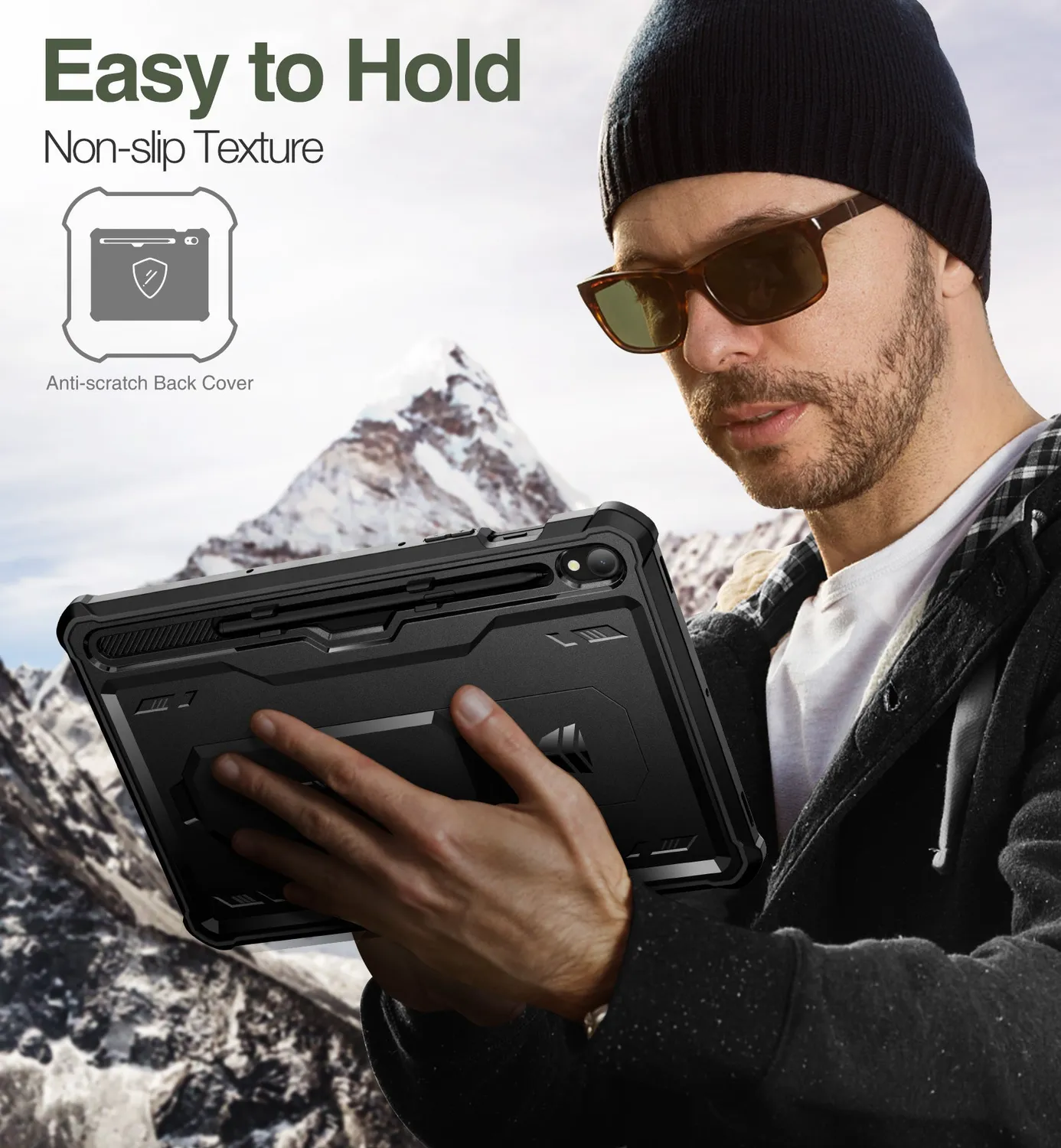 Dexnor Galaxy Tab S9 Cover Nera Antiurto