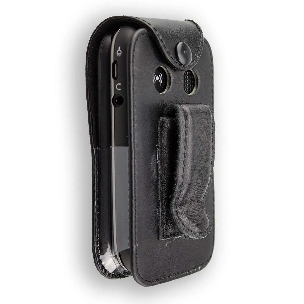 caseroxx Doro PhoneEasy 612 613 borsello pelle nero