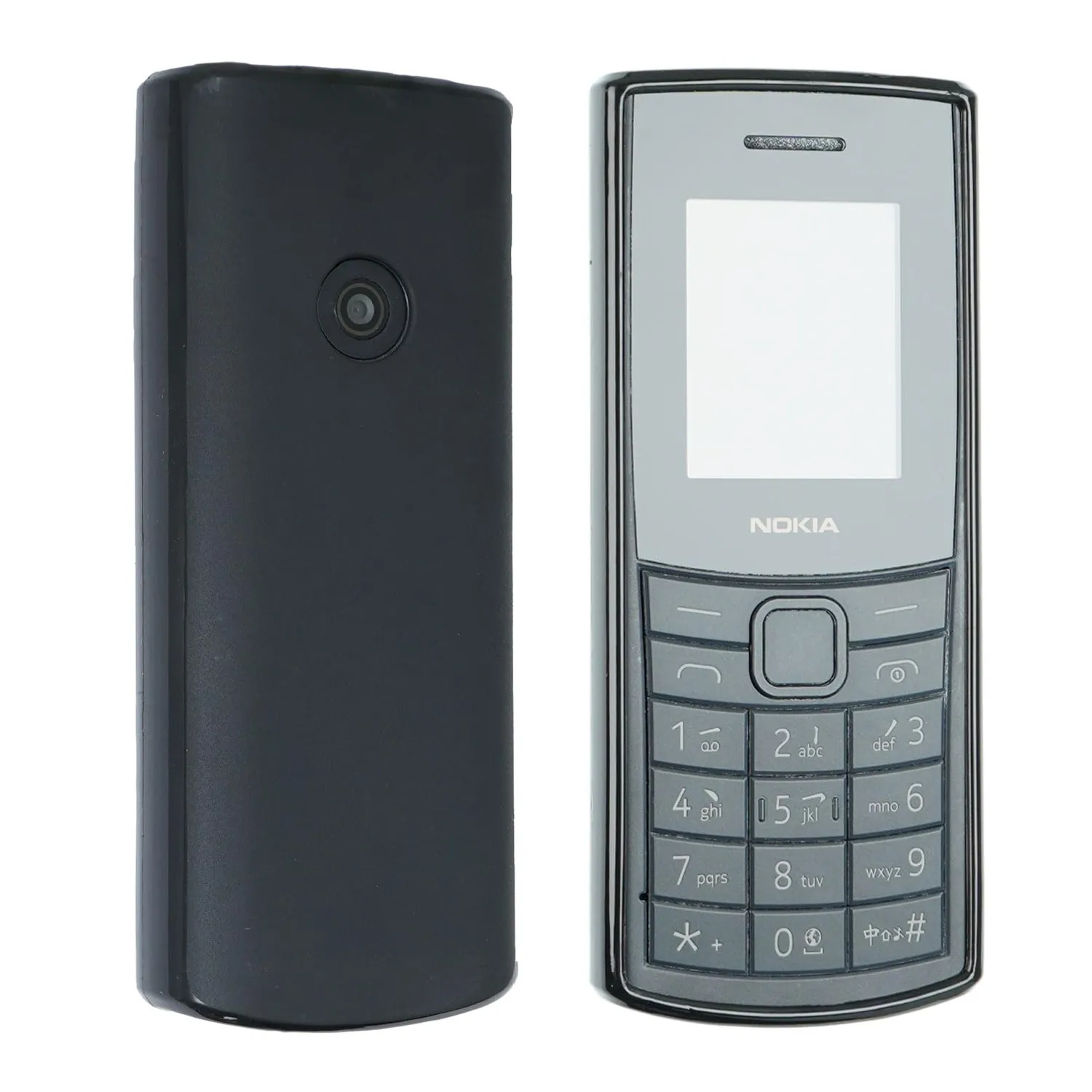 caseroxx Nokia 105/110 4G 2023 cover TPU nera antiurto