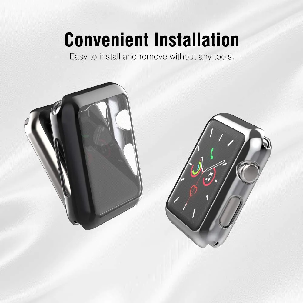 MoKo Cover iWatch 40mm 3 Pezzi Nera antiurto