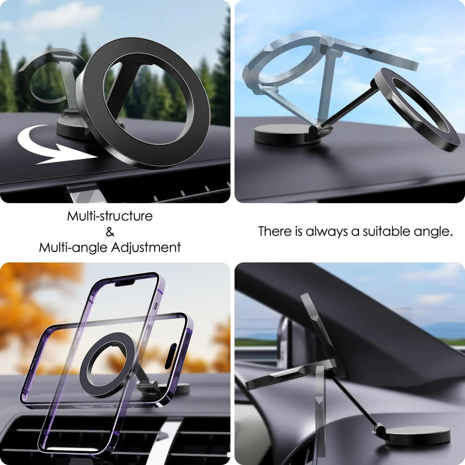 CloudValley Supporto Auto Magnetico MagSafe Nero 3M