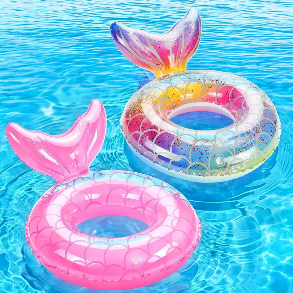 MoKo Sirena ciambella nuoto S 58cm argento gonfiabile