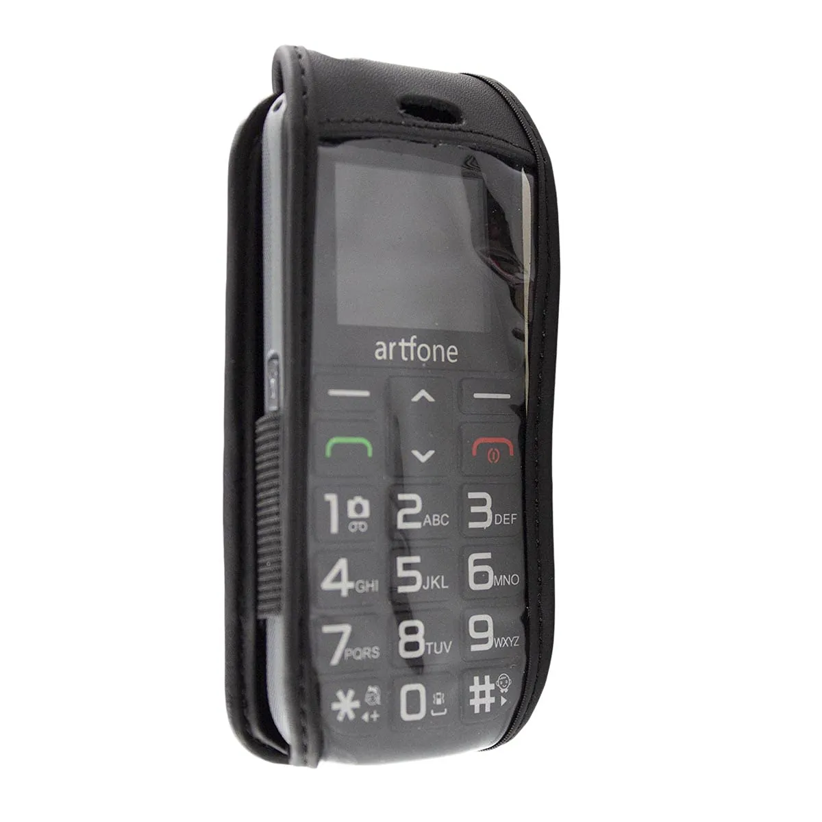 caseroxx per Artfone CS182/188 custodia con clip nera vera pelle