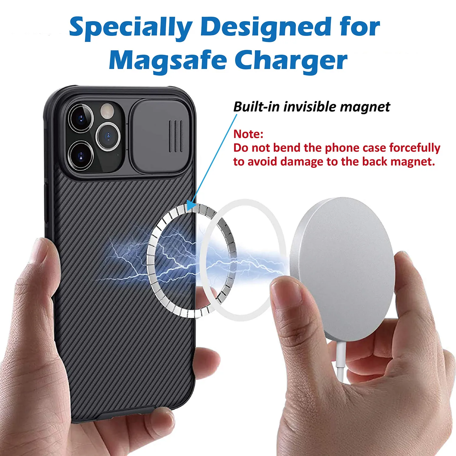 CloudValley iPhone 12 Pro Max Cover MagSafe Nera Sottile