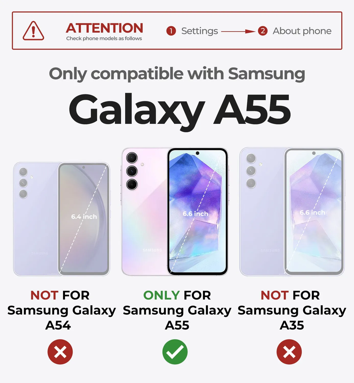Dexnor Galaxy A55 5G custodia nera antiurto kickstand