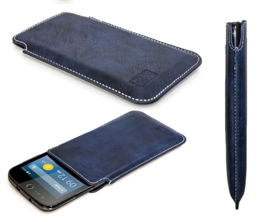 caseroxx Business-Line Acer Liquid Z330 custodia tasca azzurra pelle