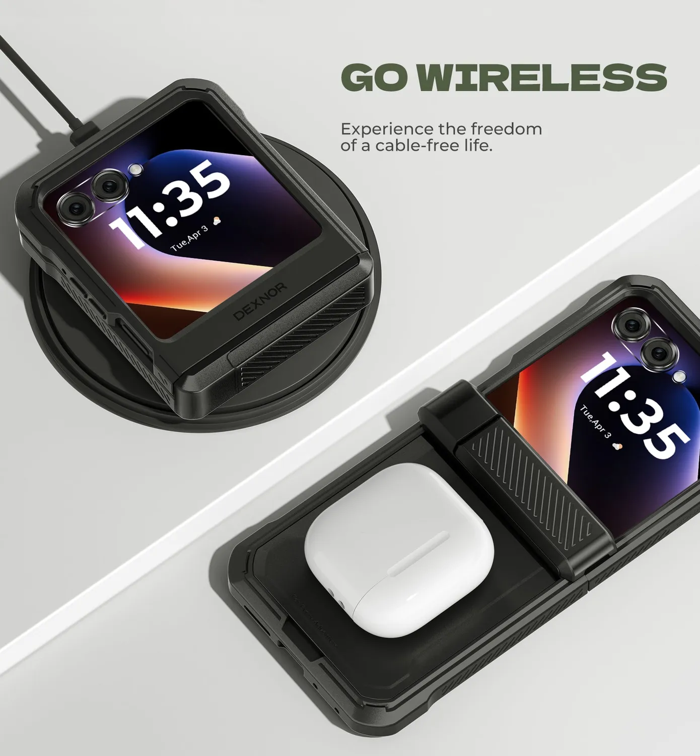 Dexnor Moto Razr 2026 custodia rugged nera antiurto
