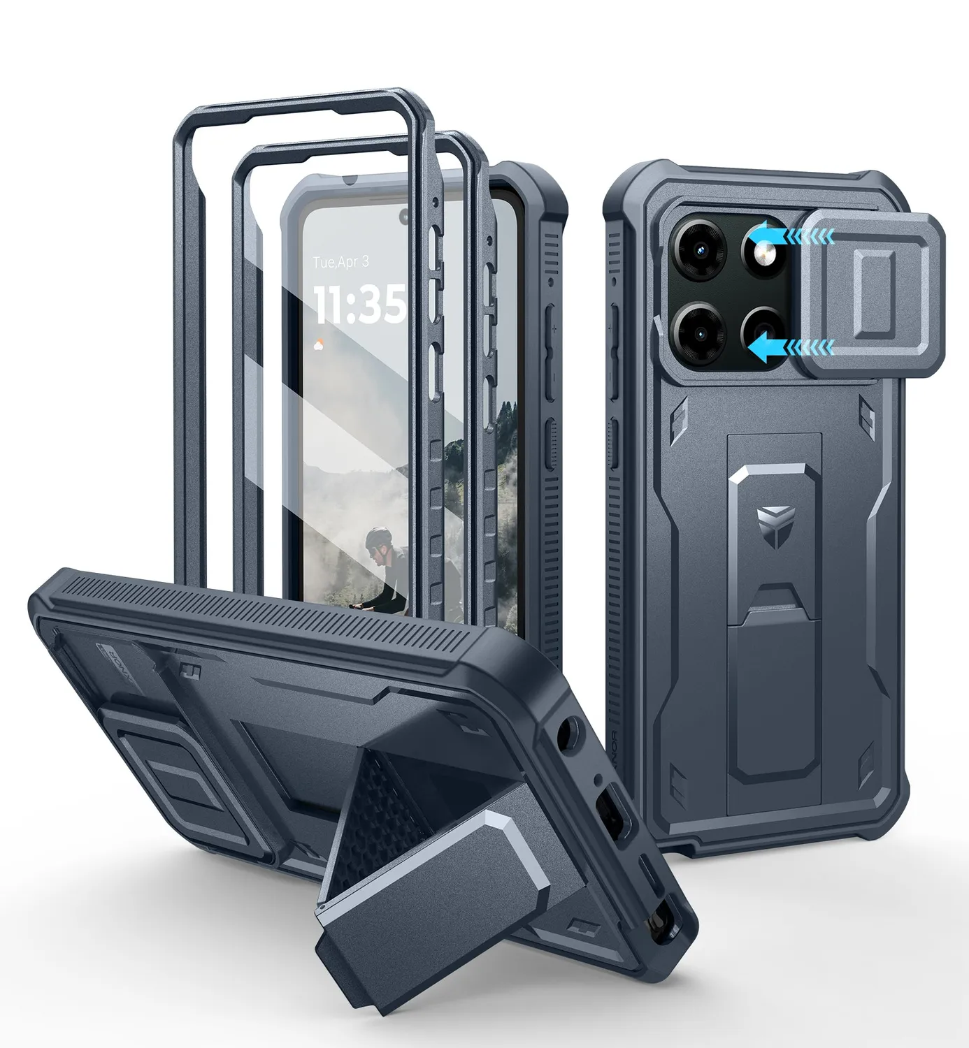 Dexnor Moto G Stylus 5G 2025 cover nera anturto