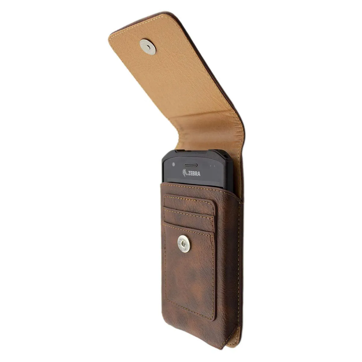 caseroxx Outdoor custodia Zebra TC21 TC26 marrone cintura