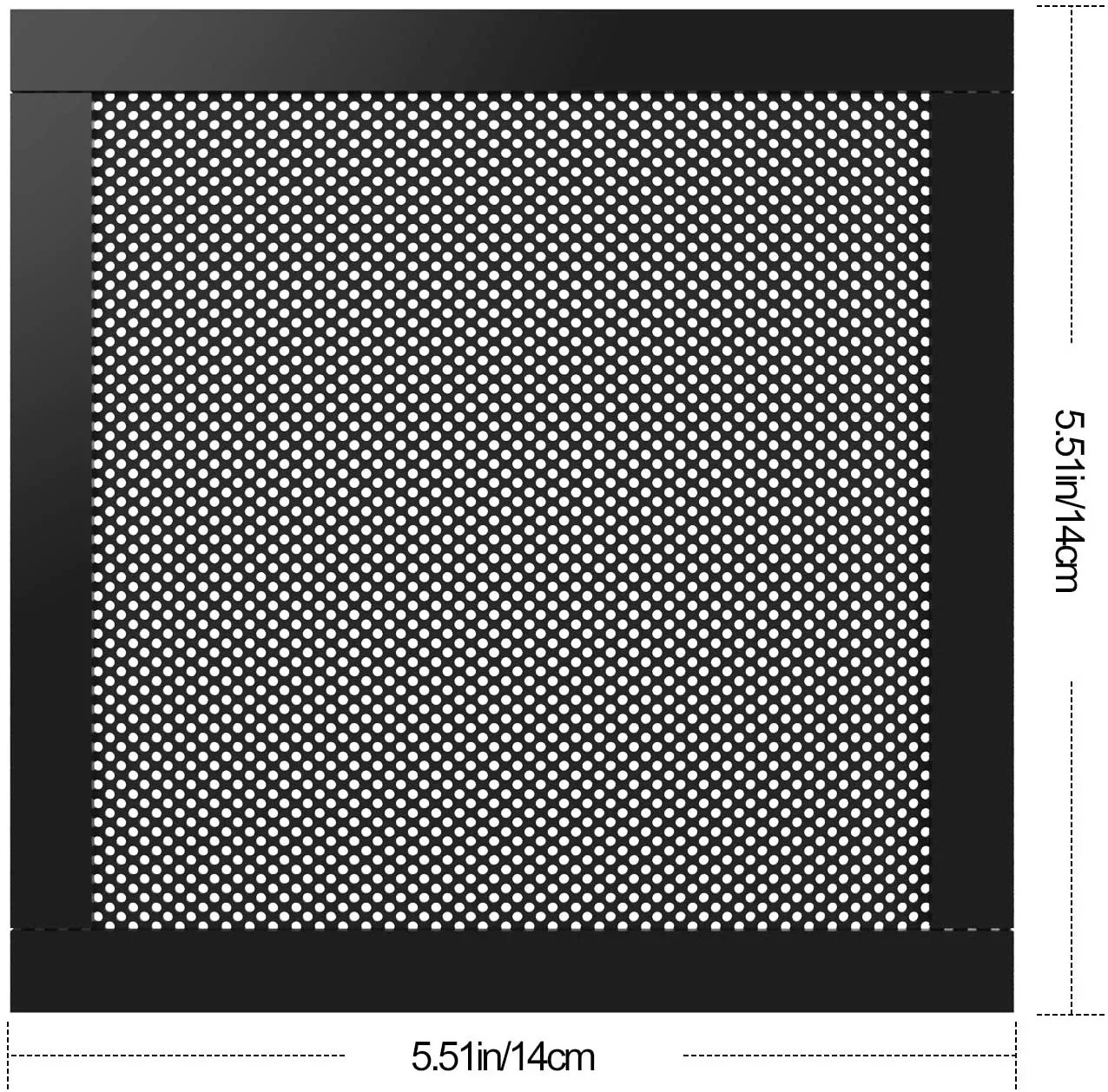 MoKo Filtro Antipolvere Magnetico 120x240mm Nero 2 Pezzi