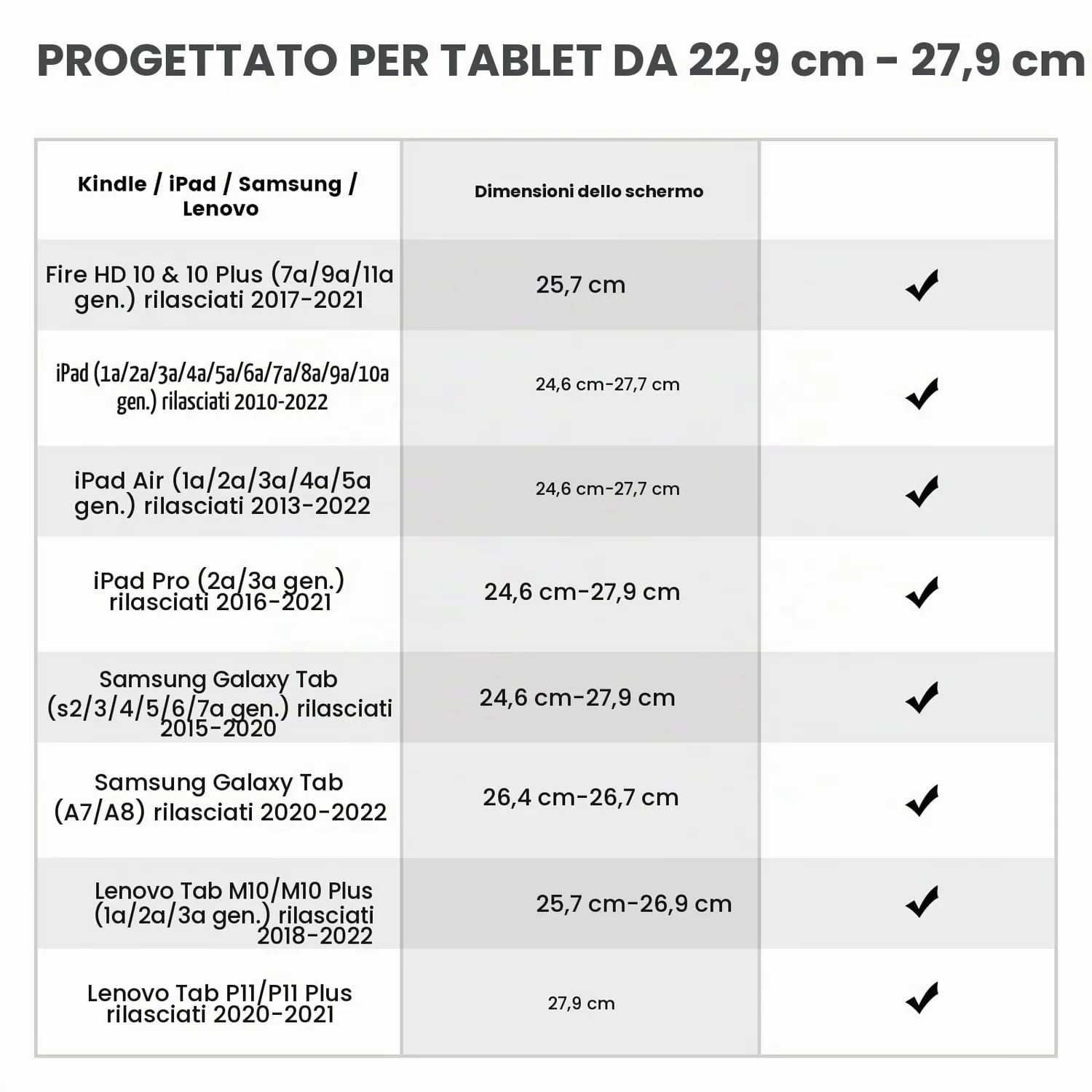MoKo cinturino mano tablet 9-11" nero elastico