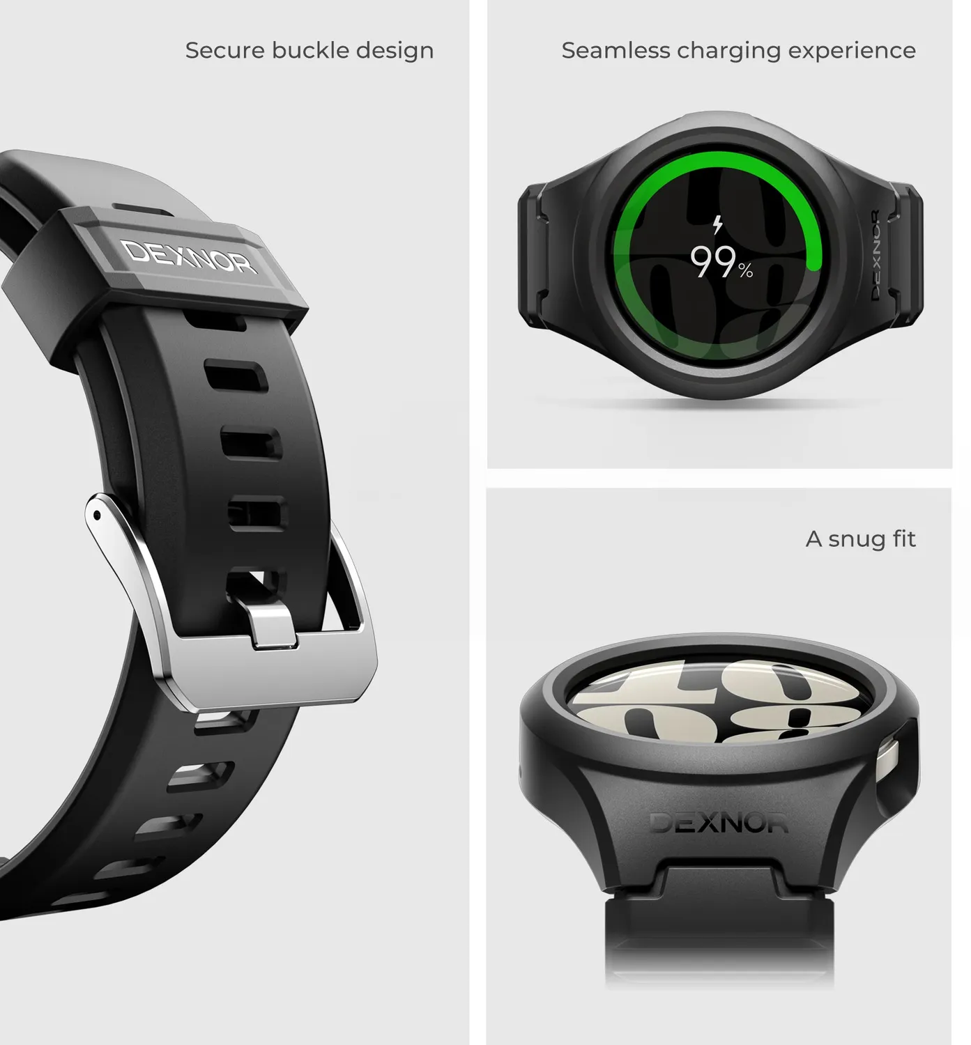 Dexnor Galaxy Watch 6 40mm cover orologio nera