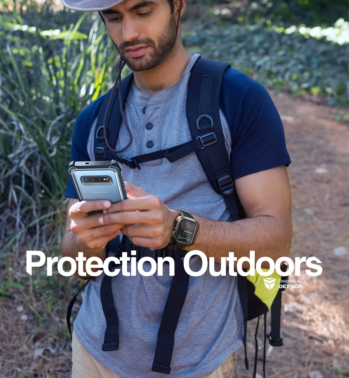 Dexnor Galaxy S10 custodia blu antiurto defender