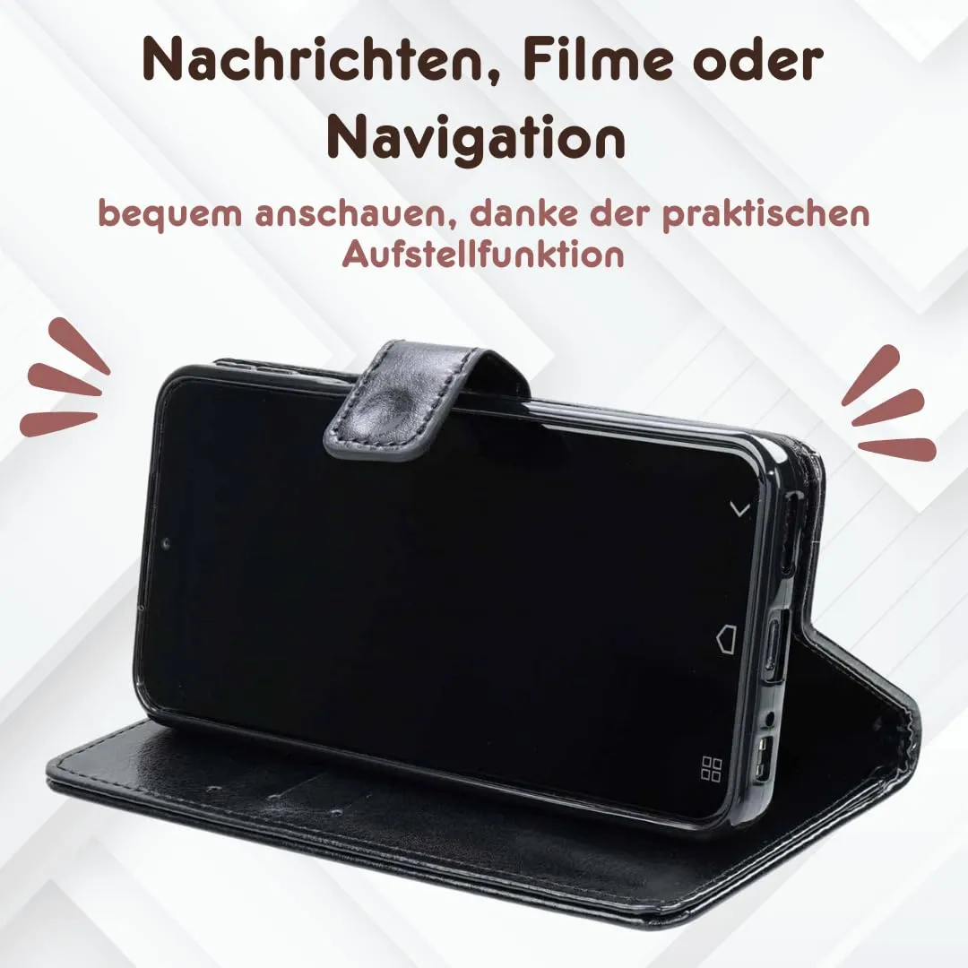 caseroxx Bookstyle Custodia Emporia SMART.ME7/7lite/7mini Nera