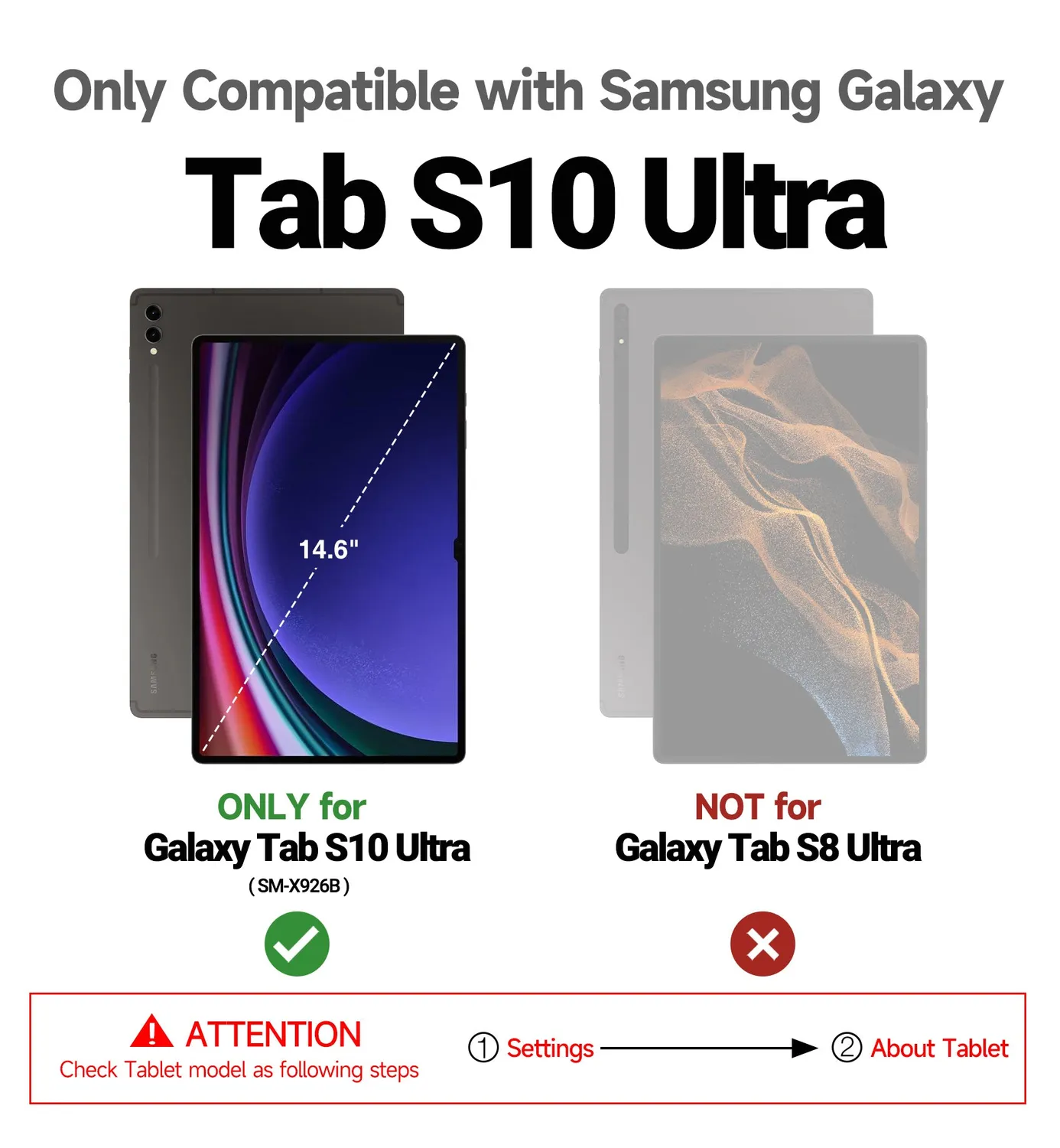 Dexnor cover tastiera Galaxy Tab S10 Ultra 14.6 nera bluetooth
