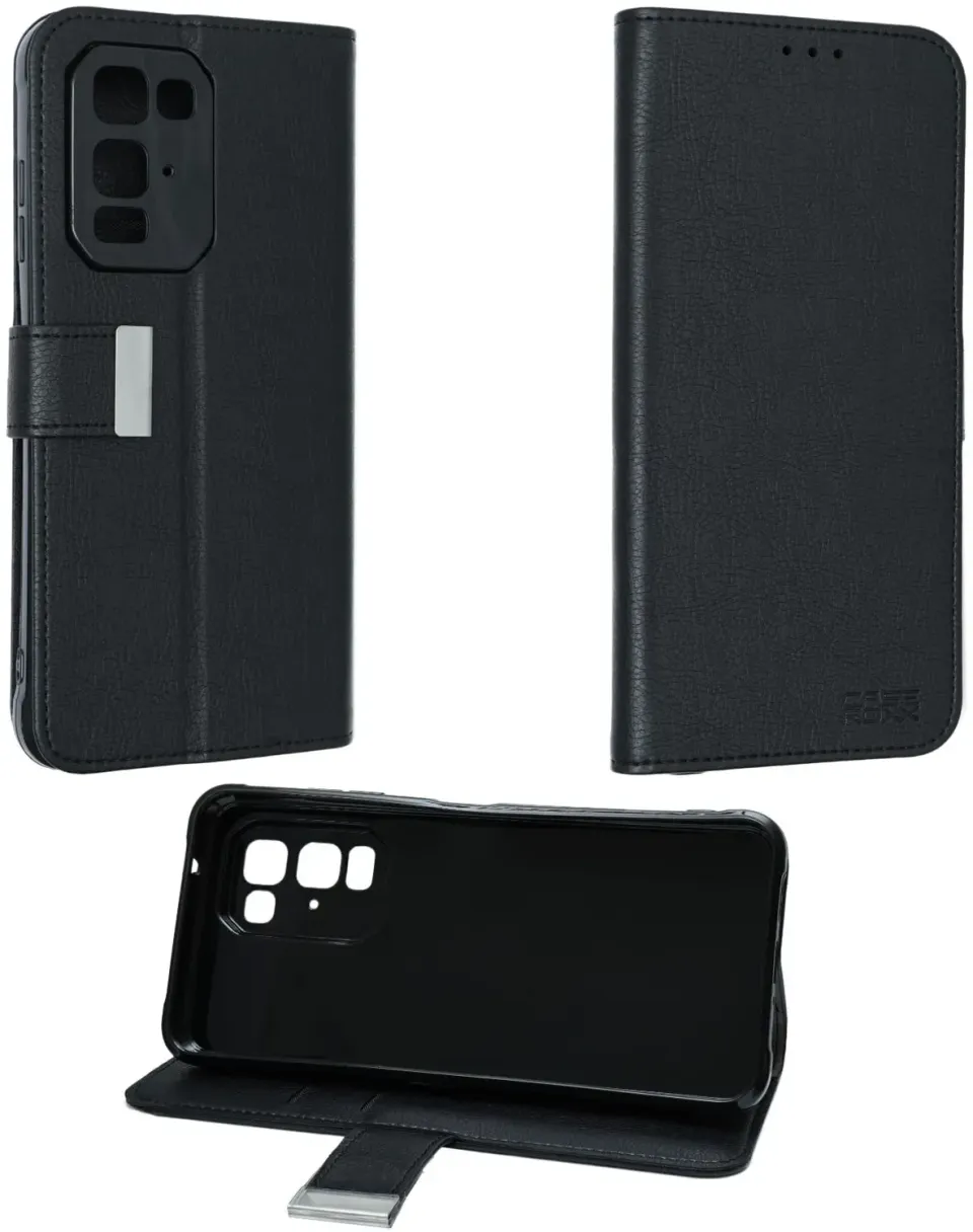 caseroxx Bookstyle Blackview Fort 5 custodia nero con stand
