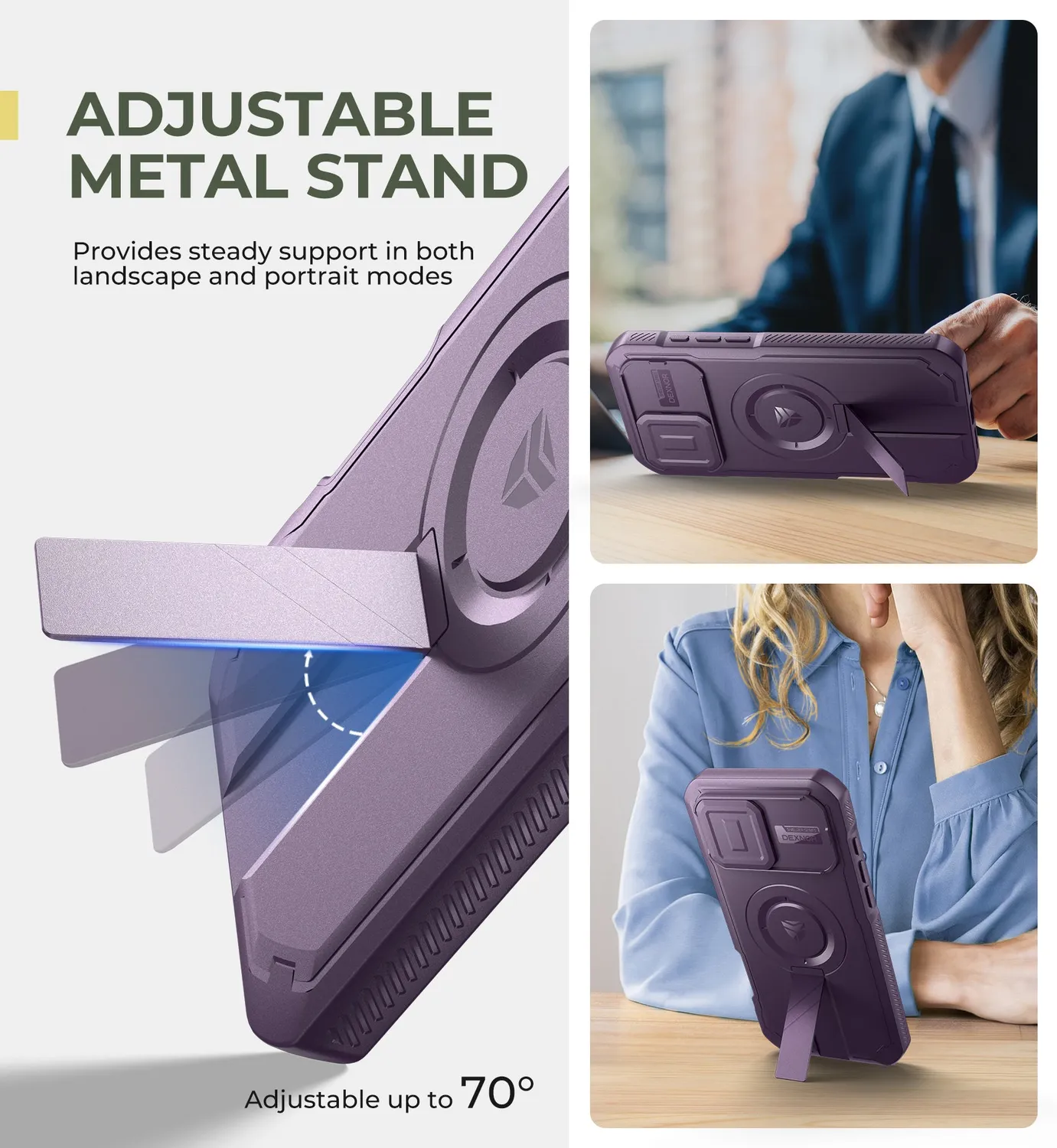Dexnor iPhone 16 Pro Max Cover viola MagSafe