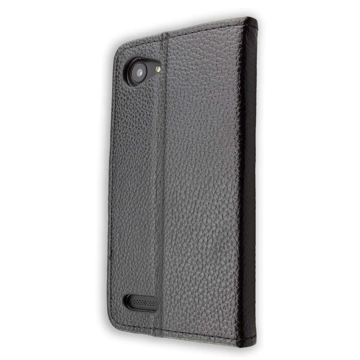 caseroxx Bookstyle Archos 40 Neon custodia portafoglio nera magnetica