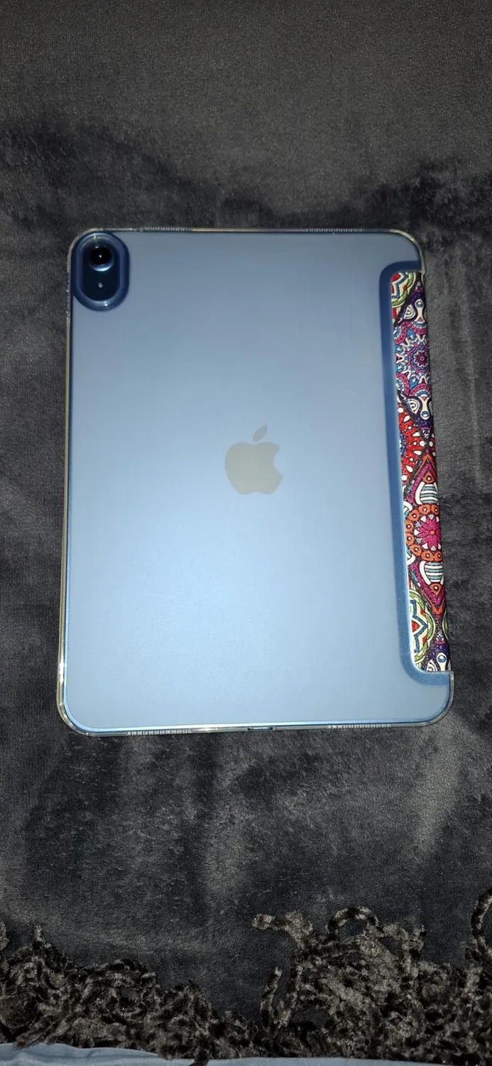 MoKo Cover iPad 11 10a Glitterato Blu Cielo TPU